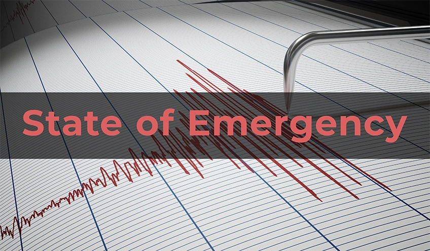 State of Emergency Declared for the Earthquake Area