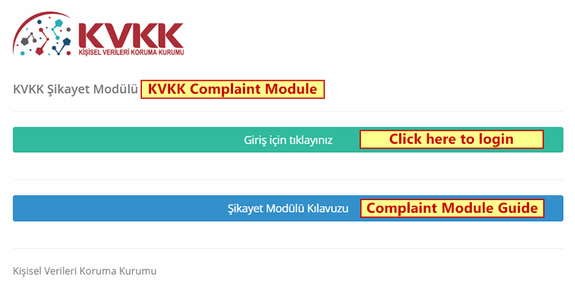 KVKK Complaint Module KVKK Complaint Module