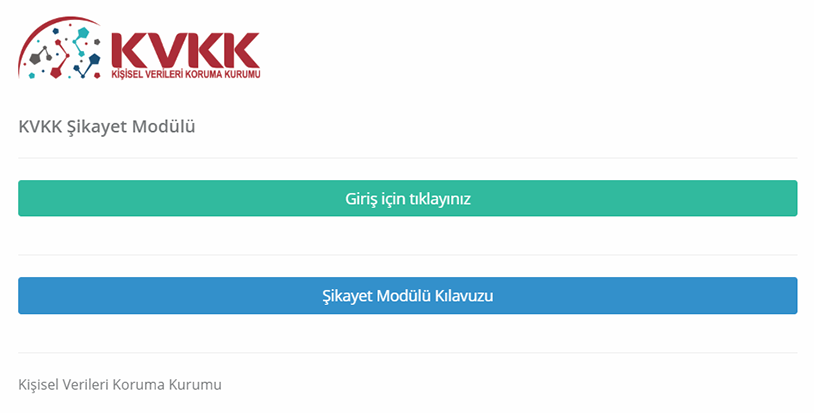 KVKK Şikayet Modülü