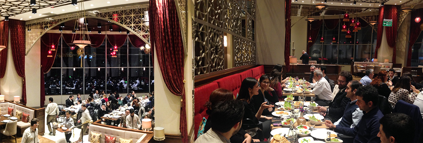 CottGroup Etkinliği 2015 için Yeni Yıl Yemeği Aldar Restaurant