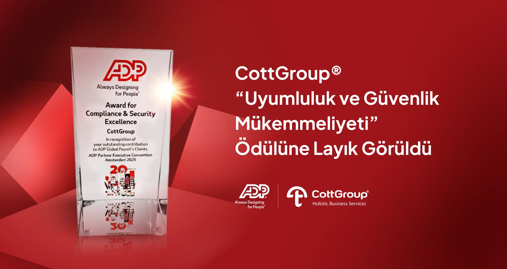 CottGroup® "Uyumluluk ve Güvenlik Mükemmeliyeti" Ödülü