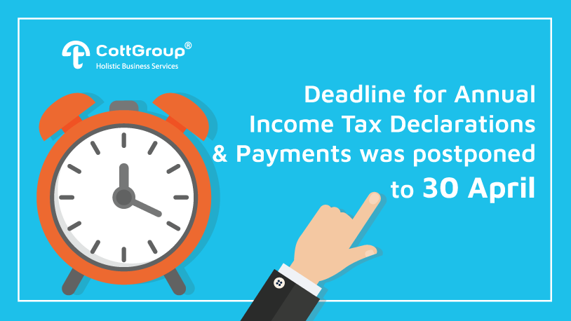 2019 Tax Declaration Deadline was Postponed to 30.04.2020