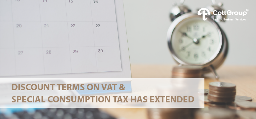 The Discount Duration for VAT and Special Consumption Tax Is Extended Until the End of 2019