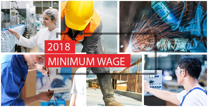 2018 Minimum Wage & the Minimum Subsistence Allowance Rates (MSA)