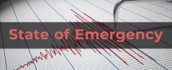 State of Emergency Declared for the Earthquake Area