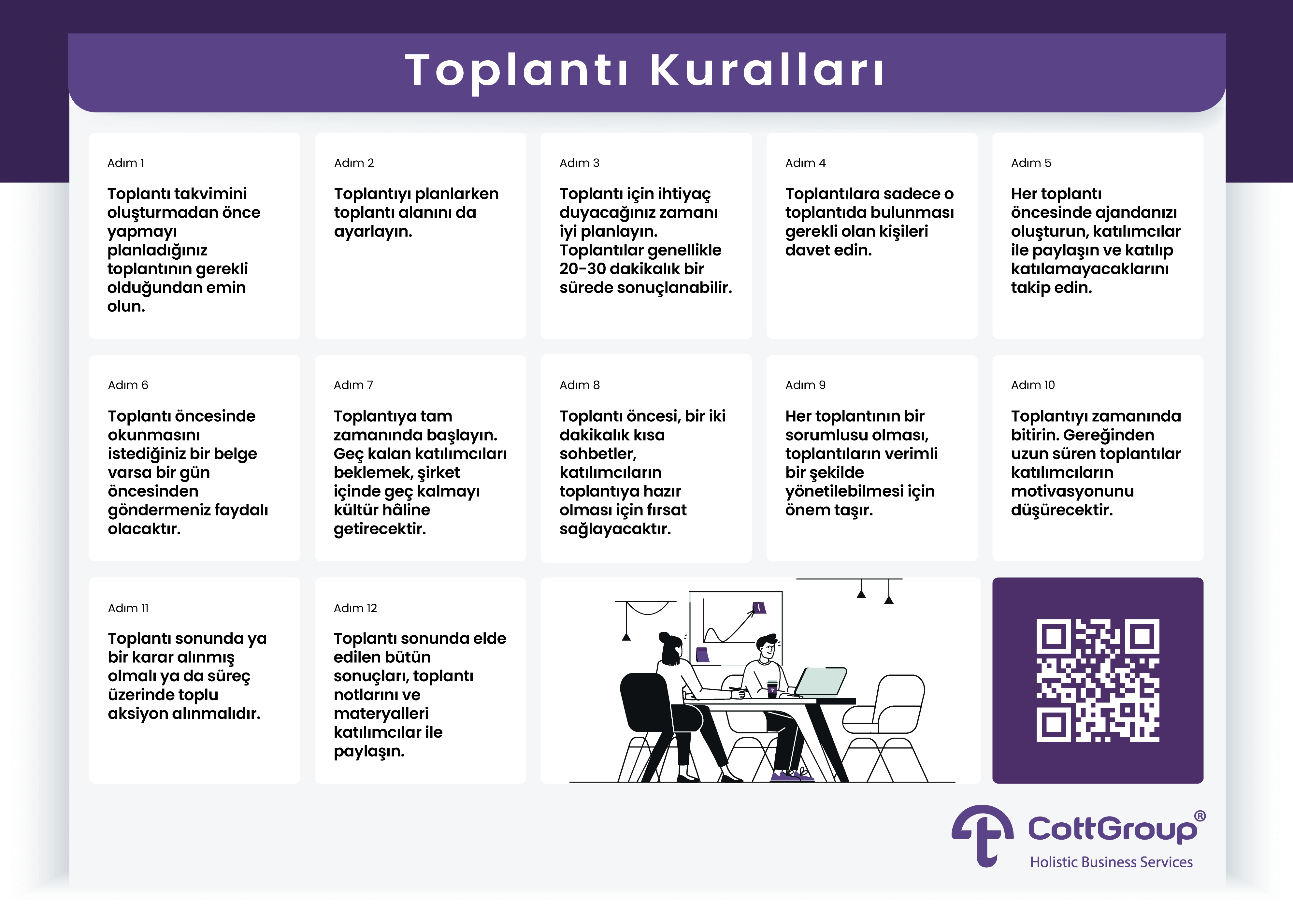 Verimli Toplantının 12 Altın Kuralı - İnfografik